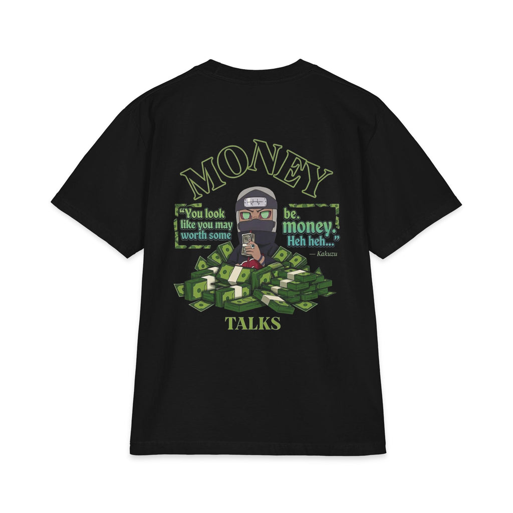 Kakuzu Money Talks Heavyweight Graphic Tee - Hex Katana