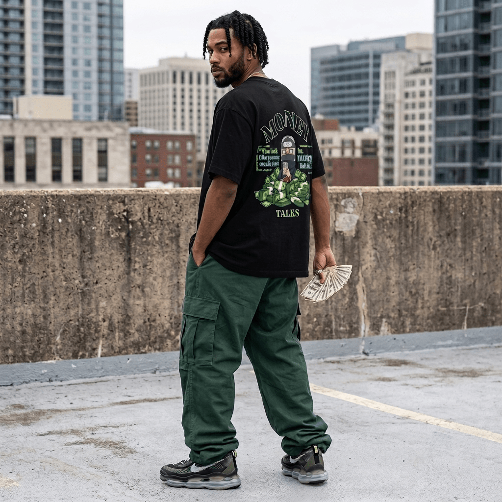 Kakuzu Money Talks Heavyweight Graphic Tee - Hex Katana